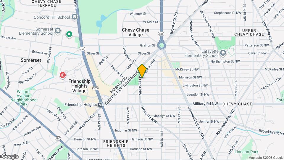 5517 41st St NW, Unit #B Map and Location Details