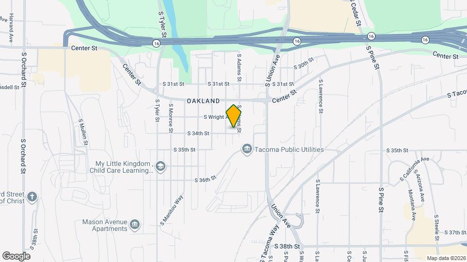 3807 S 34th St Map and Location Details