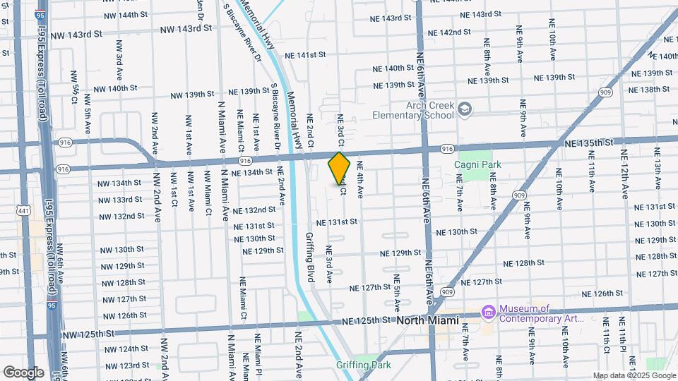 13270 NE 3rd Ct Map and Location Details