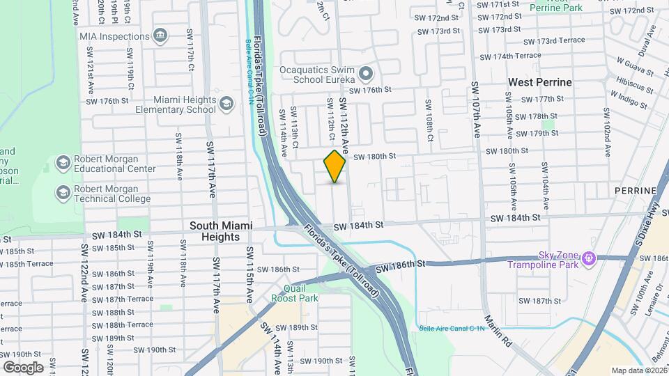 11220 SW 181st Terrace Map and Location Details