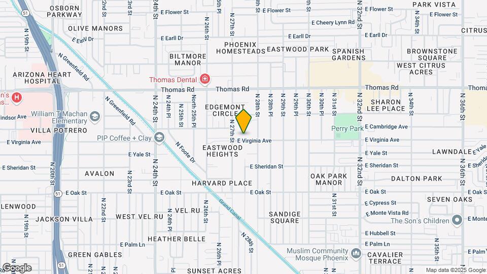 2722 E Virginia Ave Map and Location Details