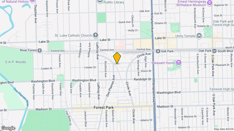 7450 Franklin St Map and Location Details