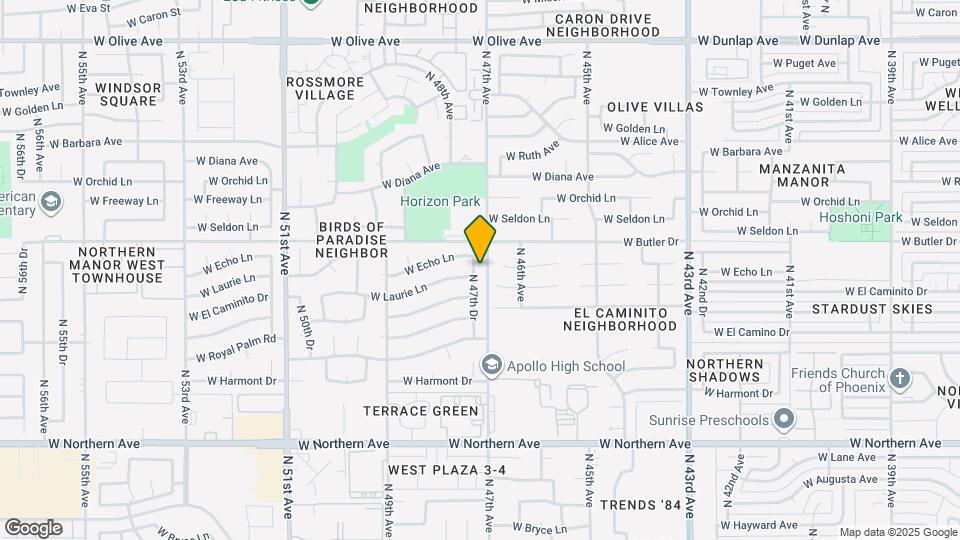 8427 N 47th Dr Map and Location Details