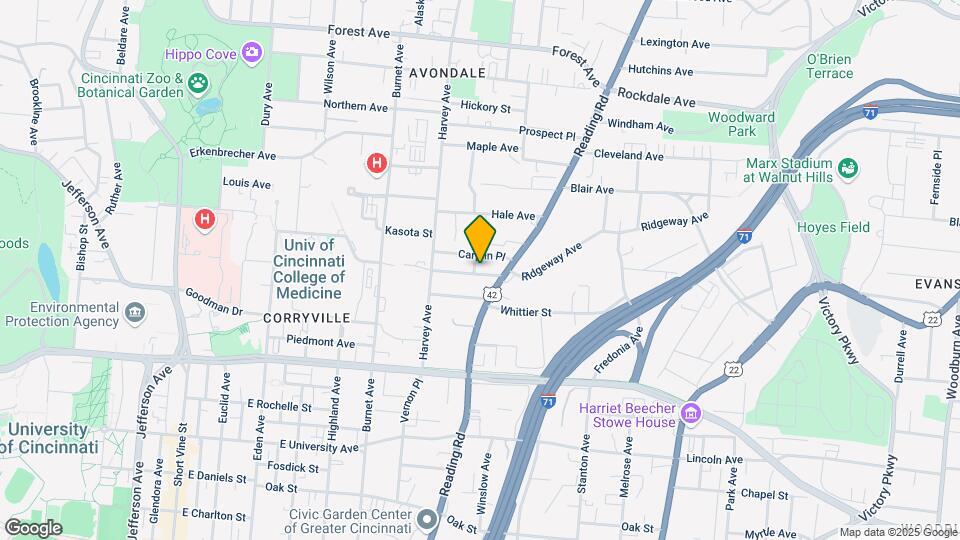 540 Ridgeway Ave Map and Location Details