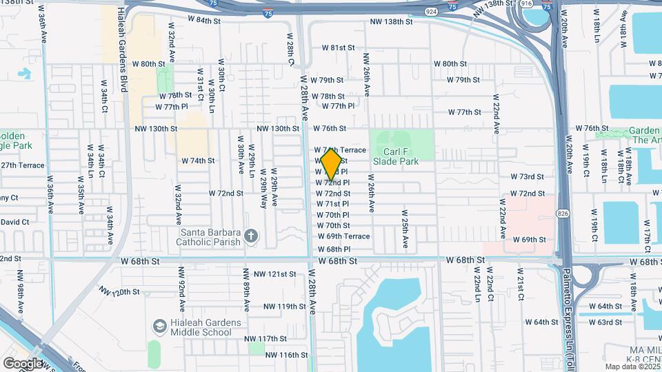 2732 W 72nd Pl-Unit -1 Map and Location Details