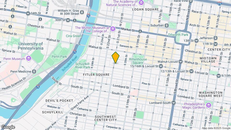 267 S 21st St, Unit 1 Map and Location Details