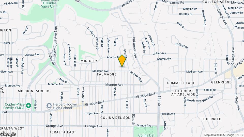 4611 Altadena Ave Map and Location Details