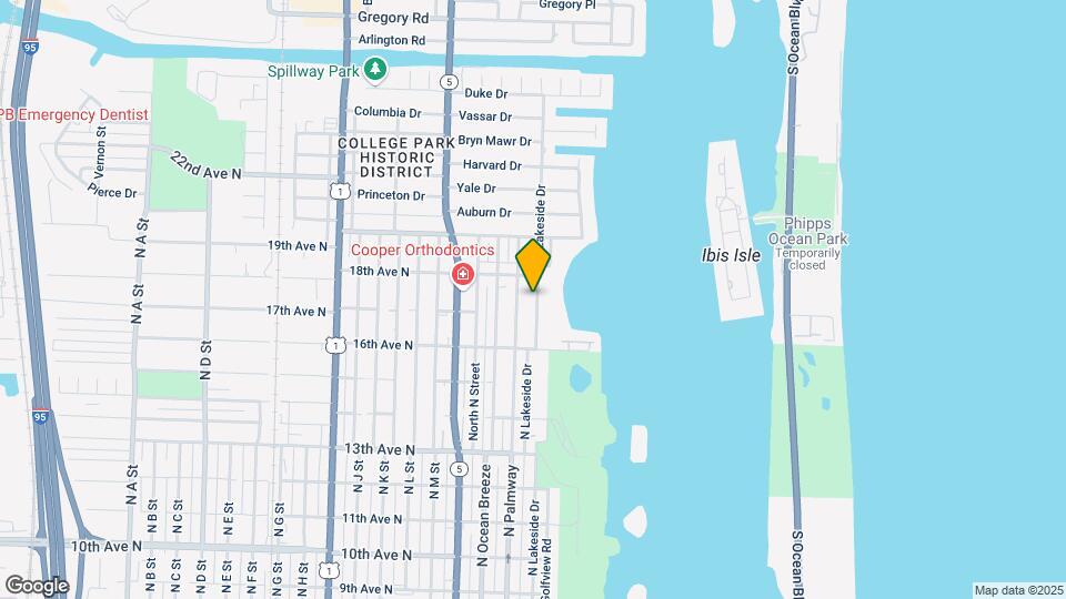 1715 N Lakeside Dr Map and Location Details