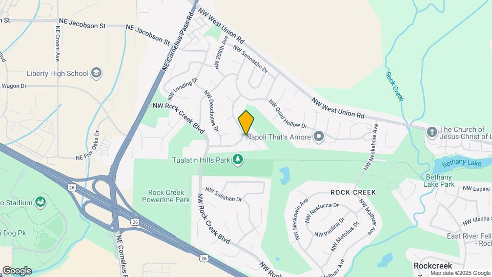 20690 NW Yoncalla Ct Map and Location Details