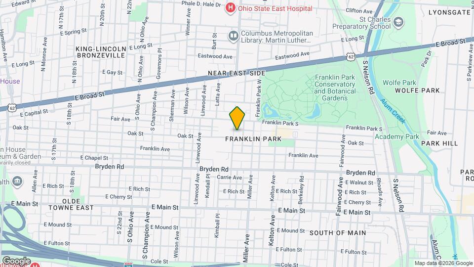 1436 Oak St Map and Location Details