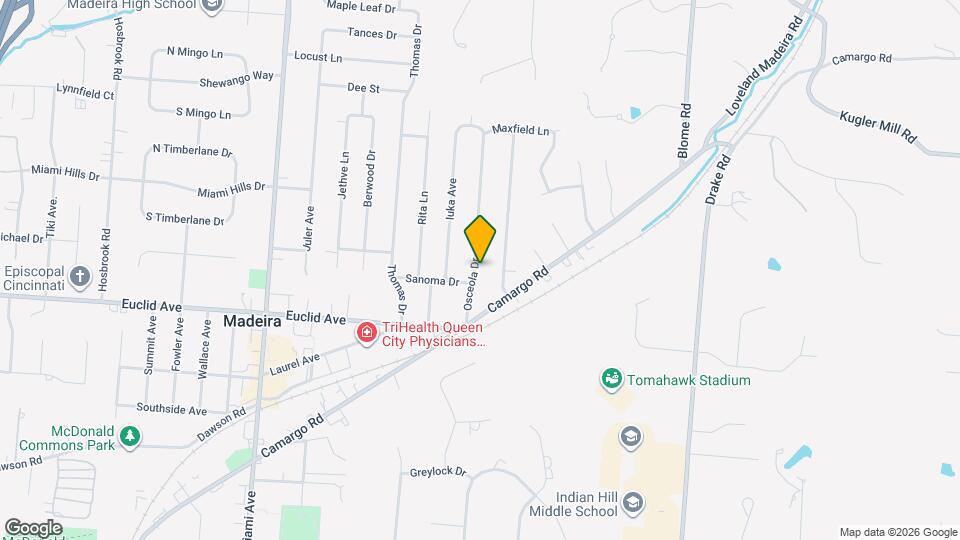 7228 Osceola Dr Map and Location Details