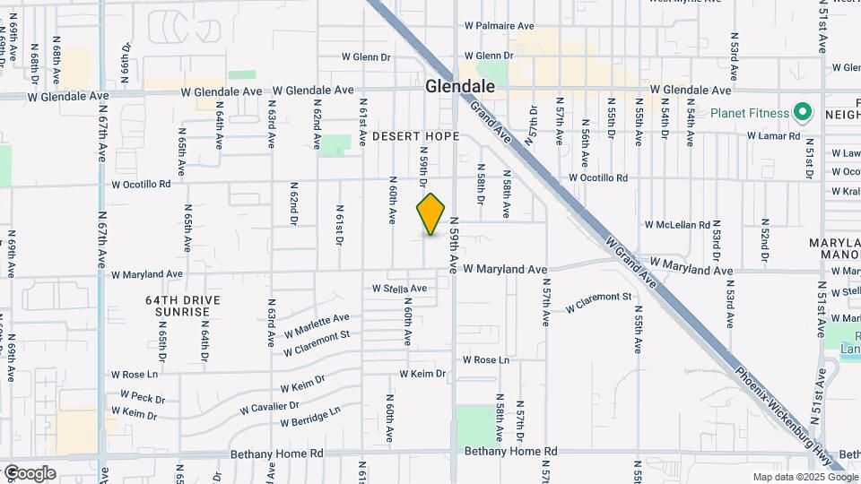 6527 N 59th Dr Map and Location Details