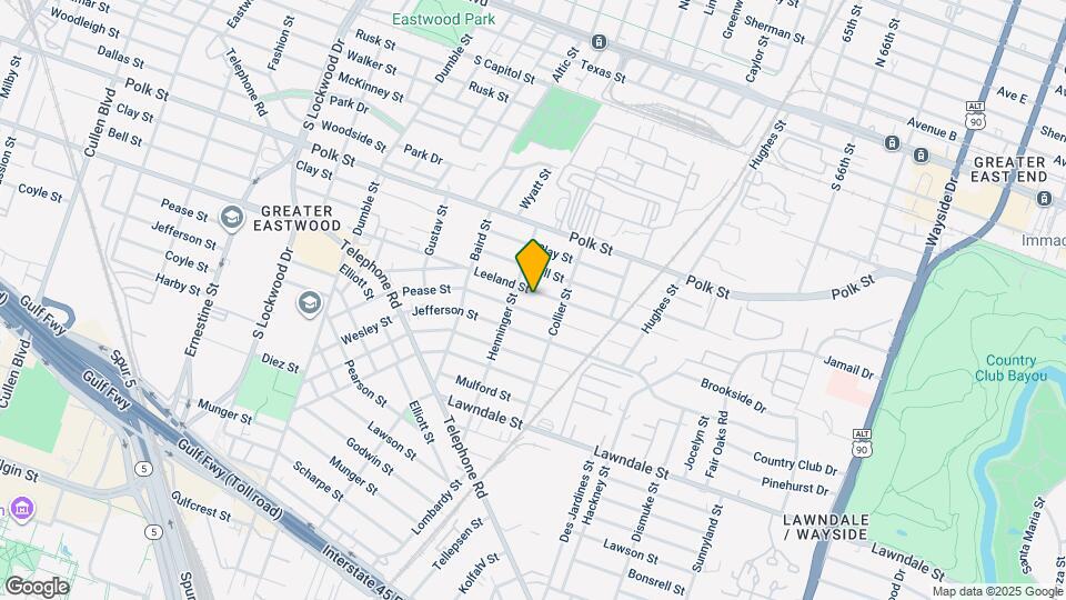 5224 Leeland St Map and Location Details