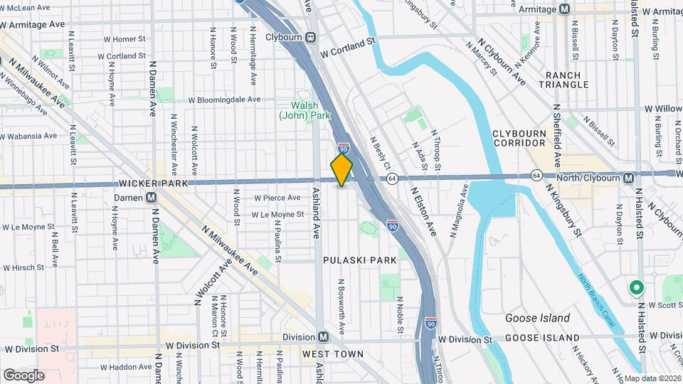 1543 N Bosworth Ave, Unit 2 Map and Location Details