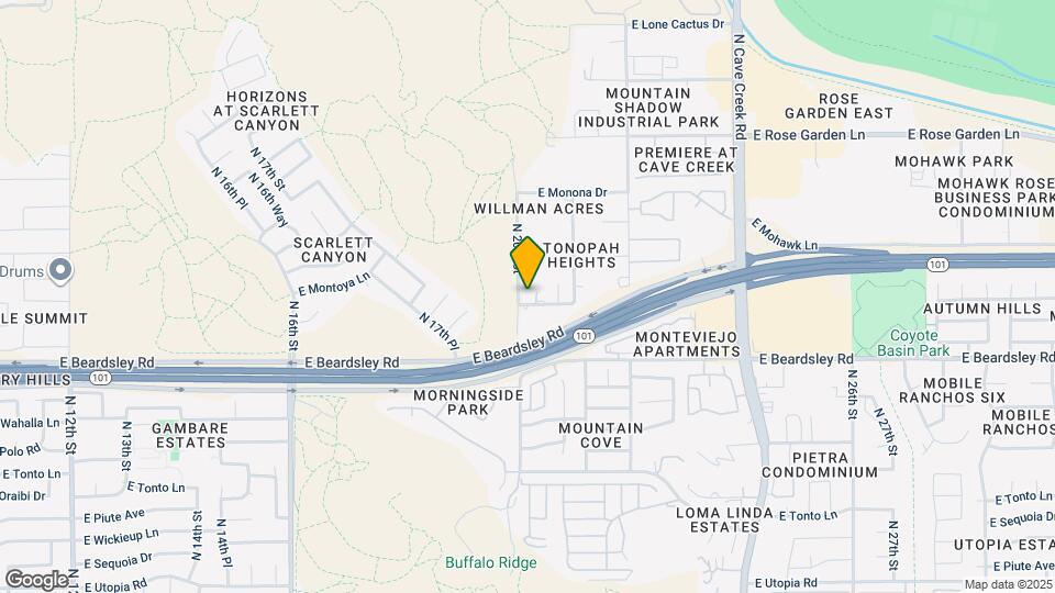 2012 E Tonopah Dr Mapa y Detalles de la Ubicación
