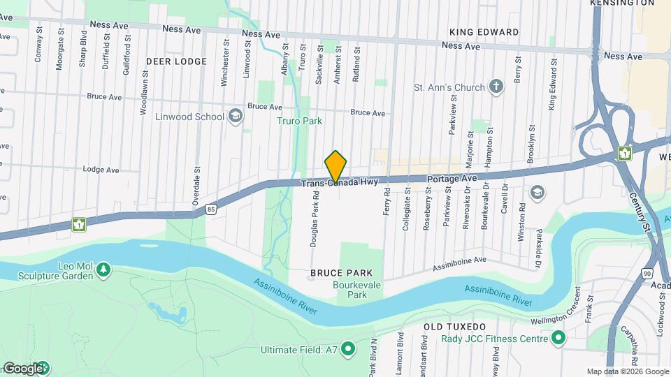 1918 Portage Av Map and Location Details