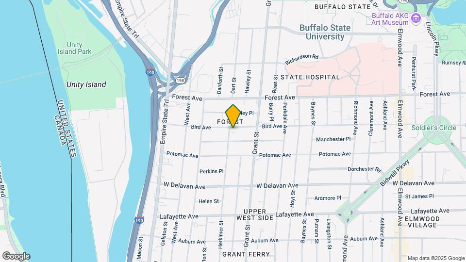 191-197 Bird Ave Mapa y Detalles de la Ubicación