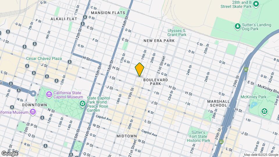 1908 H St Map and Location Details