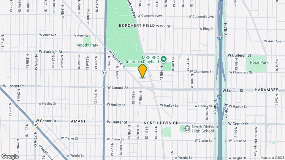 1540 W Groeling Ave Mapa y Detalles de la Ubicación
