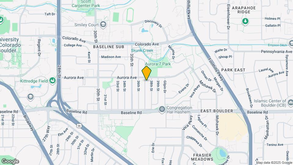 860 37th St Map and Location Details