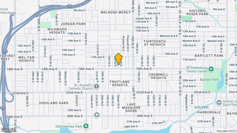 1705 18th Ave S Map and Location Details