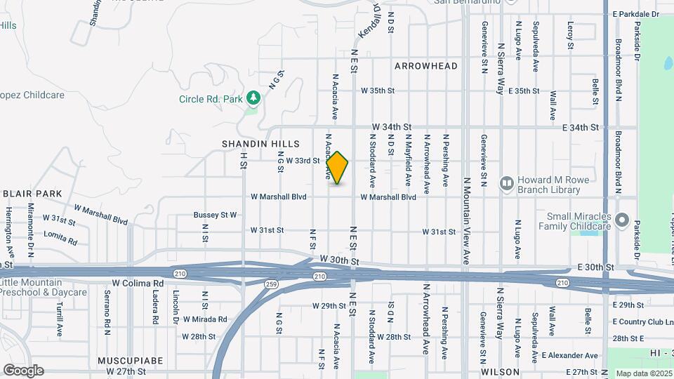 3231 Acacia Ave Map and Location Details