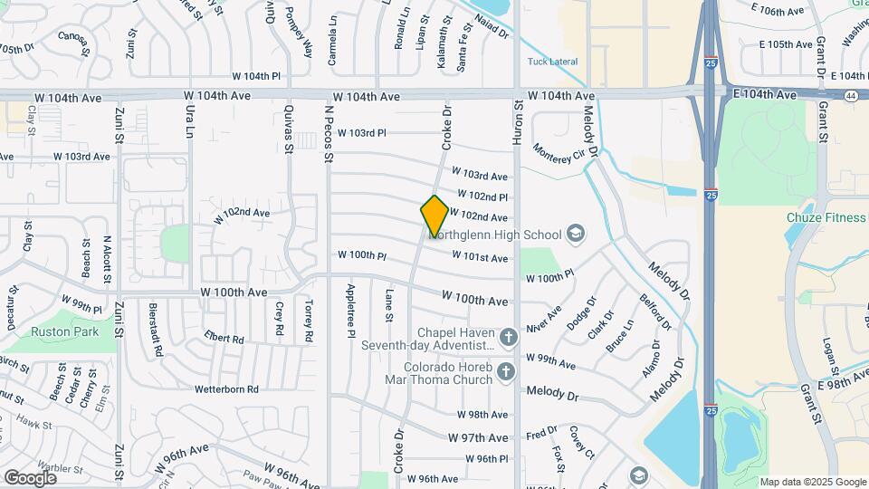 1145 W 101st Ave Map and Location Details