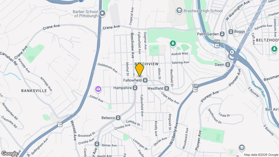 1538 Fallowfield Ave Map and Location Details