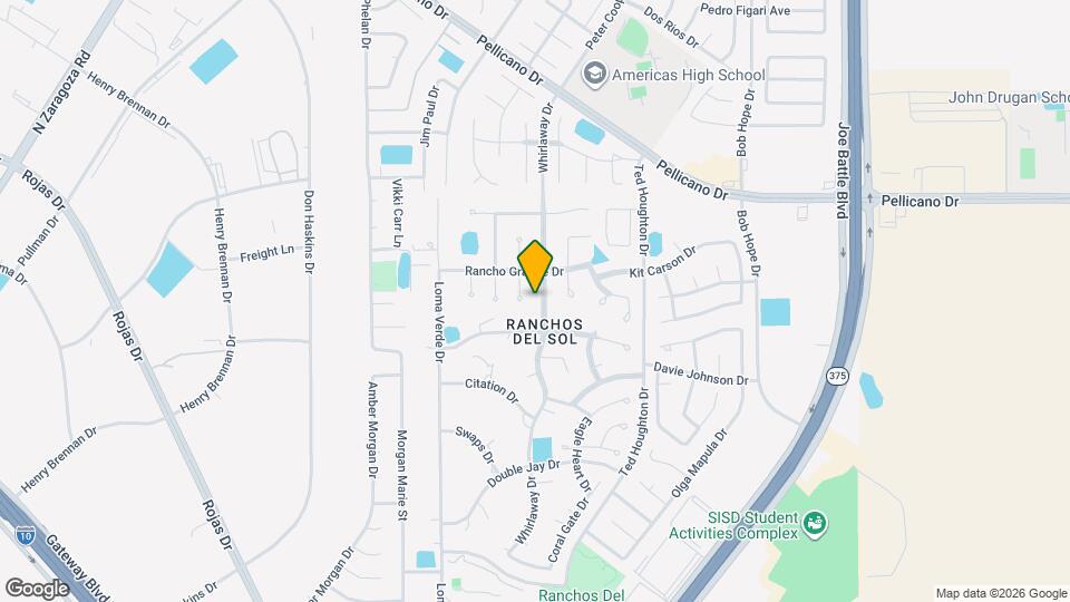 1325 Whirlaway Dr Mapa y Detalles de la Ubicación