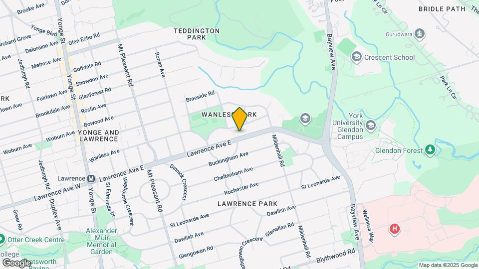 250 Lawrence Ave E Map and Location Details