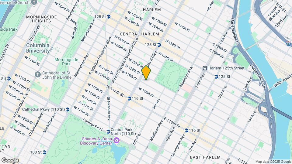 81 W 119th St Map and Location Details