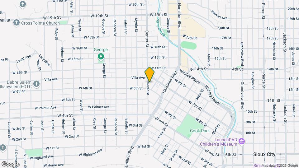 602 Center St Map and Location Details
