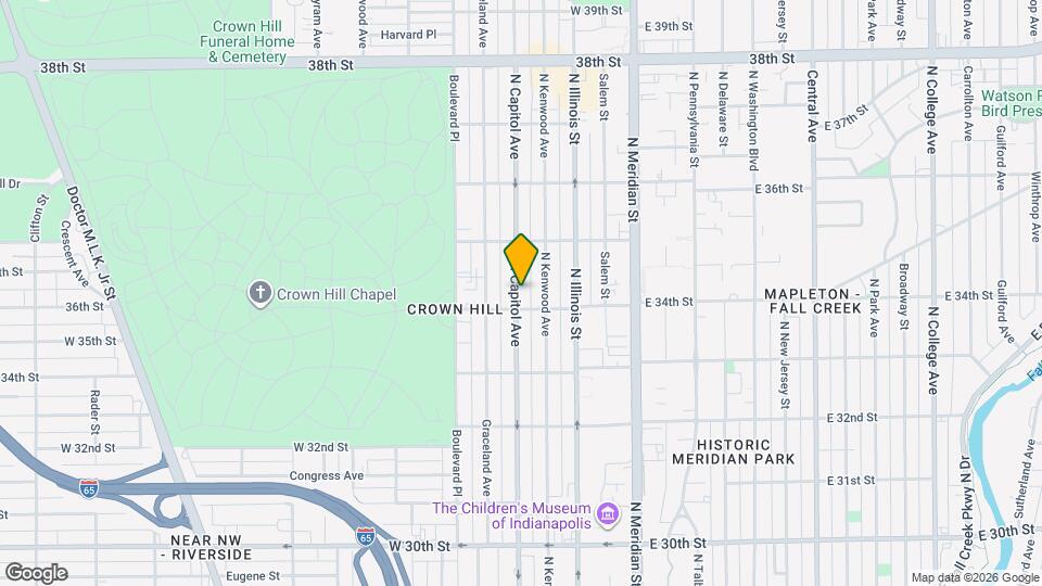 3415 N Capitol Ave Map and Location Details