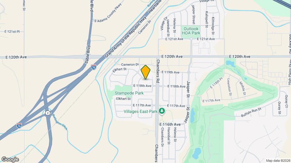 15142 E 119th Ave Mapa y Detalles de la Ubicación