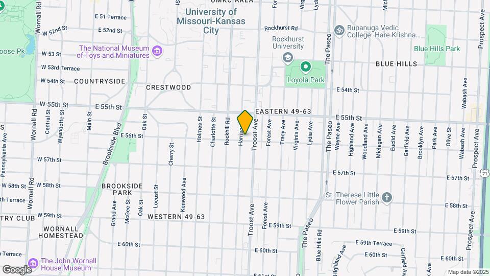 5545 Harrison St Map and Location Details
