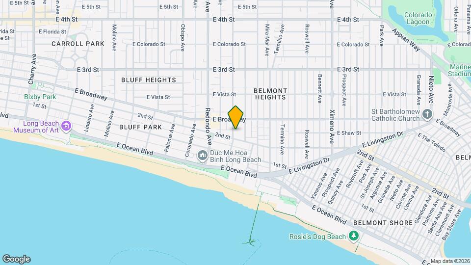 210 Loma Ave Map and Location Details