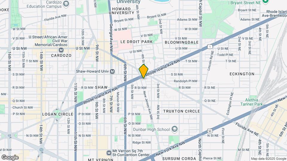 1727 New Jersey Ave NW Map and Location Details