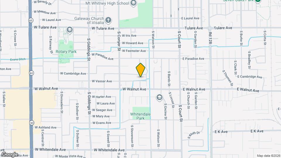 616 W Vassar Ave Map and Location Details