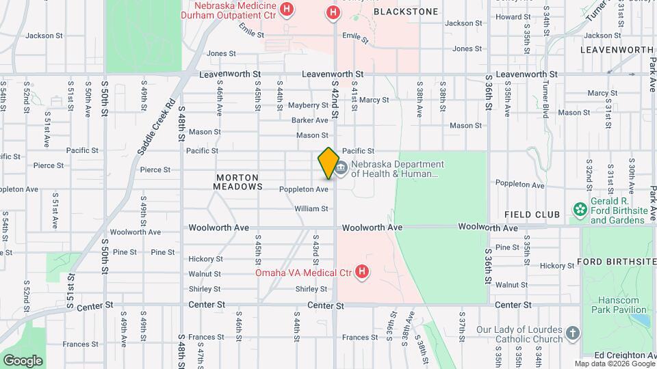 4208 Poppleton Ave Map and Location Details