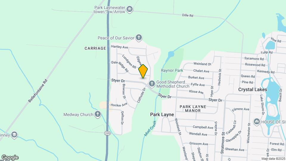 1616 Styer Dr Map and Location Details