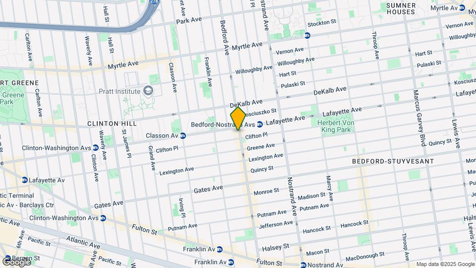 1044 Bedford Ave Map and Location Details