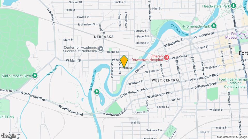 1223 Elm St Map and Location Details