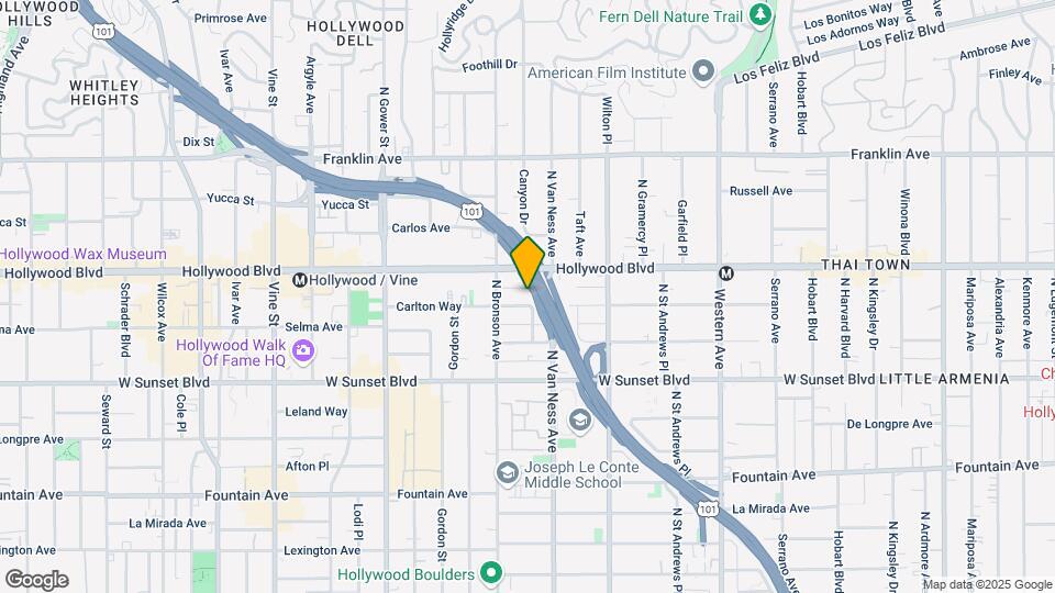 5827 Carlton Way Map and Location Details