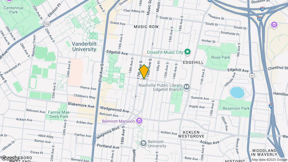 1609 Deford Bailey Ave Mapa y Detalles de la Ubicación