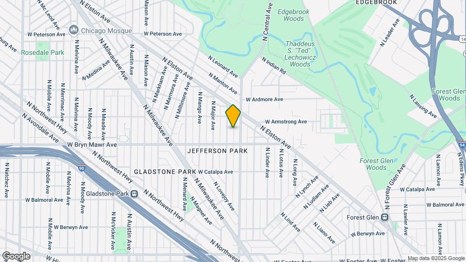5631 N Parkside Ave Map and Location Details