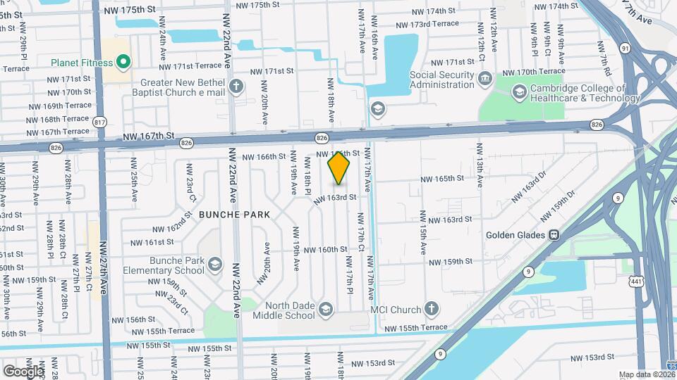 16321 NW 18th Ave Map and Location Details