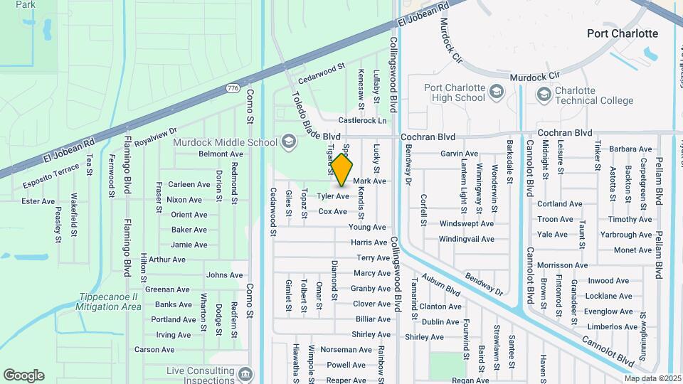 17420 Tyler Ave Map and Location Details