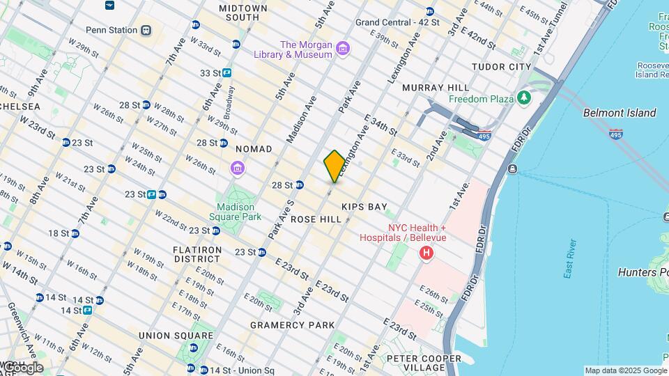 130 E 29th St Map and Location Details