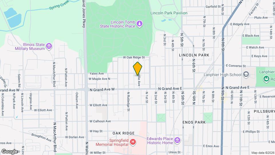 1235 Ledlie Ave Map and Location Details