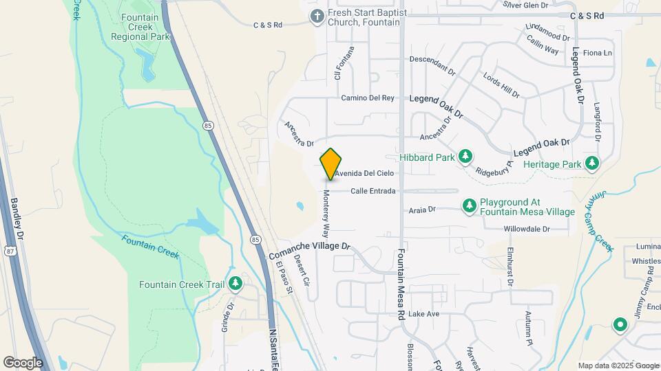 1720 Monterey Way Map and Location Details